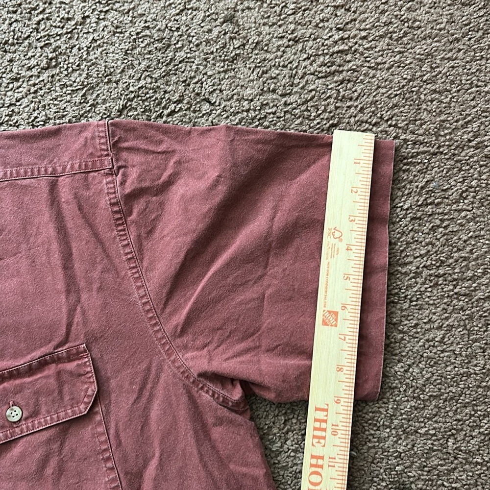 100% Cotton Men's Rust Shirt Vintage - Picture 8 of 9